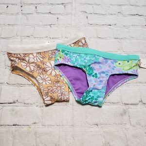 Little And Co. Zeroxsopur Kids Floral Bikini Bottoms Duo